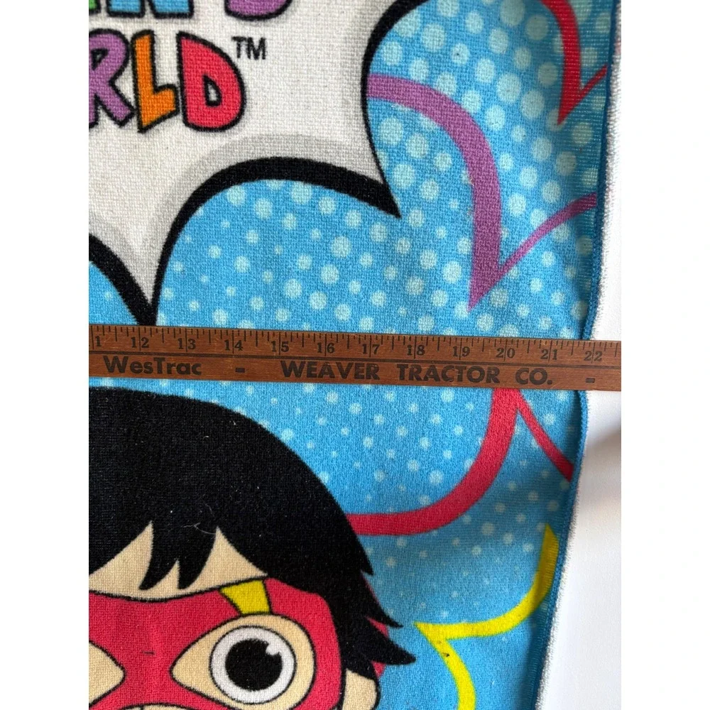Ryans World Red Titan Gus Hooded Beach Towel Blue Kids Bath Wrap 22x50